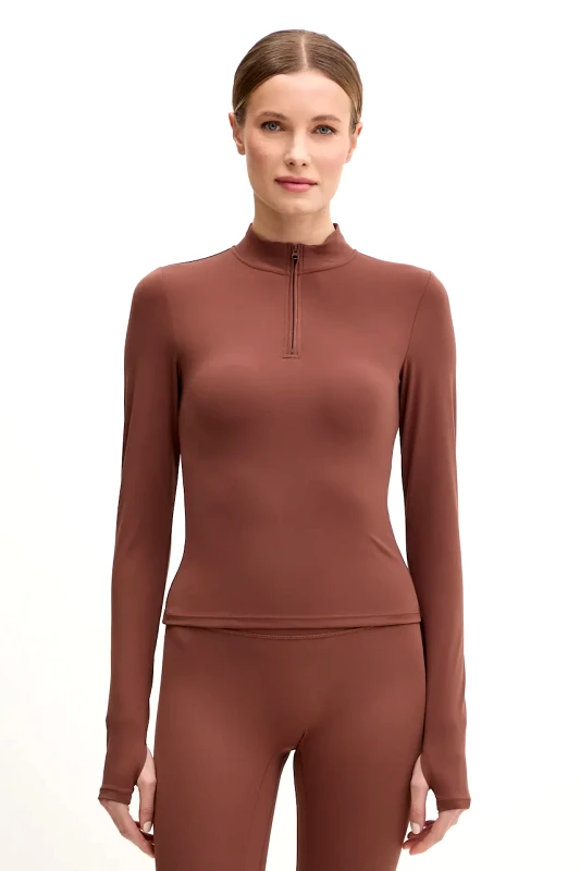 JOYINME Μακρυμάνικο για γιόγκα JOYINME Motion χρώμα: καφέ, Motion