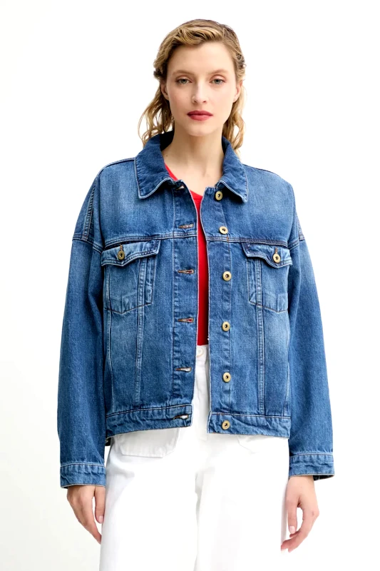 Sessun Τζιν μπουφάν Sessun χρώμα: μπλε, 23321006