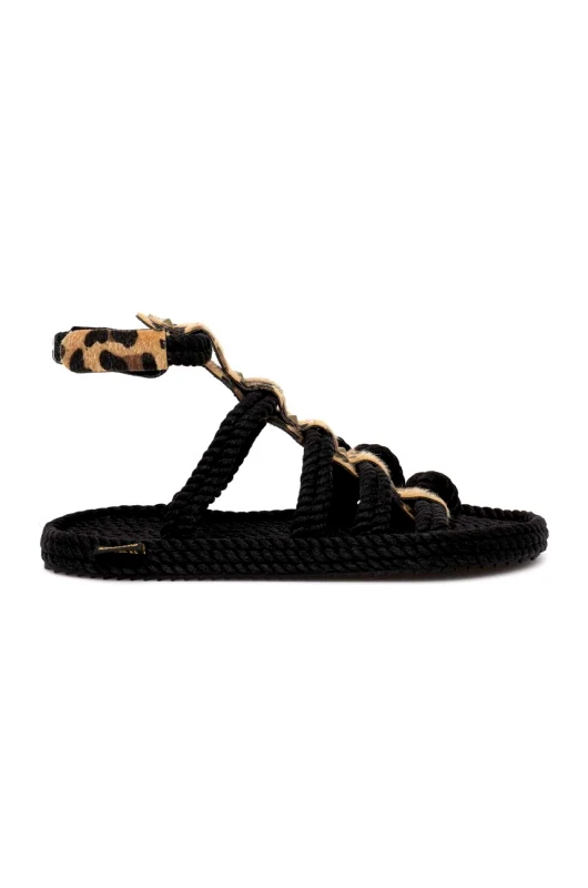 Bohonomad Σανδάλια Bohonomad Serengeti χρώμα: μαύρο, SRG.LEO