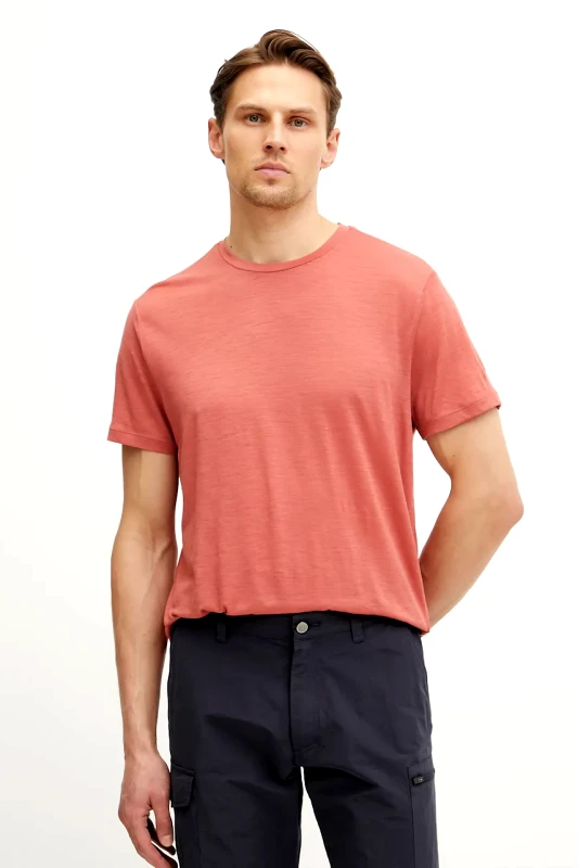 Icebreaker Αθλητικό μπλουζάκι Icebreaker Merino 150 Tech Lite χρώμα: πορτοκαλί, IB0A56WL0B61