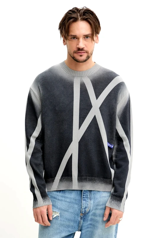 A-COLD-WALL* Βαμβακερό πουλόβερ A-COLD-WALL* ανδρικό, χρώμα: γκρι, ACWMK196