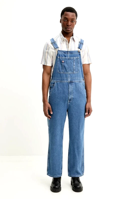 Dickies Τζιν σαλοπέτα Dickies χρώμα: μπλε, DK0A4XYACLB1
