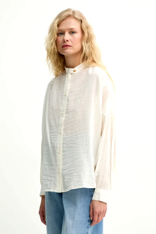 Sessun Πουκάμισο Sessun χρώμα: μπεζ, 25210017