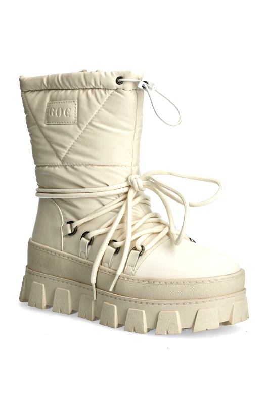 Goe Μπότες χιονιού GOE χρώμα: μπεζ, OO2N4311 BEIGE