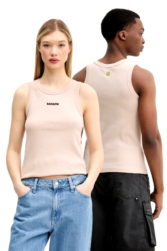 Barrow Μπλουζάκι Barrow χρώμα: μπεζ, S5BWUATA081