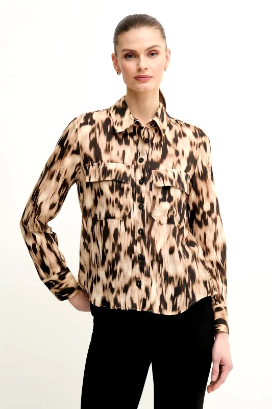 Pedro del Hierro Βαμβακερό πουκάμισο Pedro del Hierro χρώμα: μπεζ, 6639072