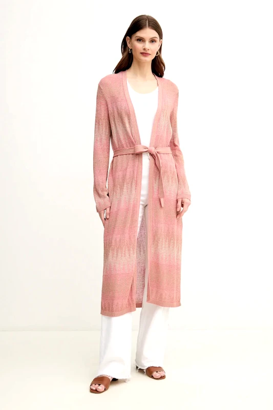 OUI Πλεκτή ζακέτα OUI χρώμα: ροζ, 92115