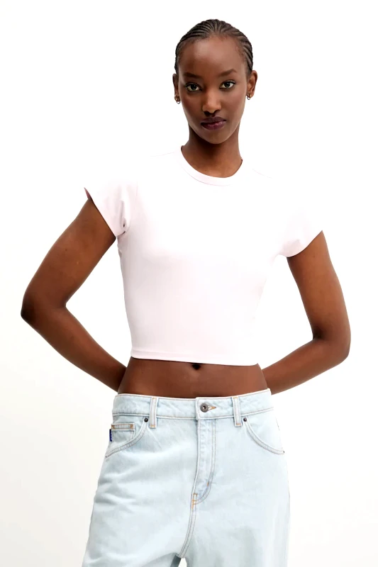 HUGO Blue Μπλουζάκι Hugo Blue χρώμα: ροζ, 50537247