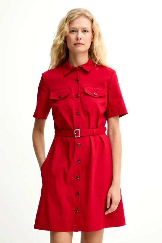 Theory Λινό φόρεμα Theory