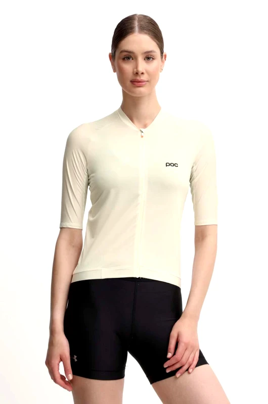 POC Ποδηλατικό κοντομάνικο POC Pristine χρώμα: μπεζ