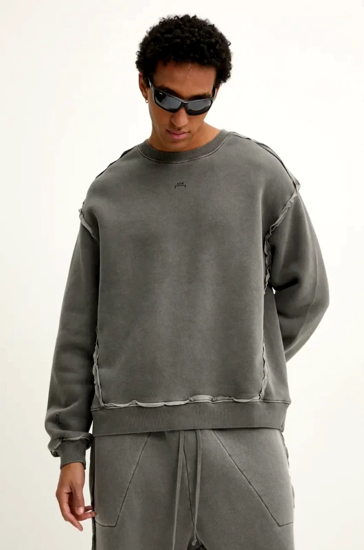 A-COLD-WALL* Βαμβακερή μπλούζα A-COLD-WALL* χρώμα: γκρι, ACWMW201