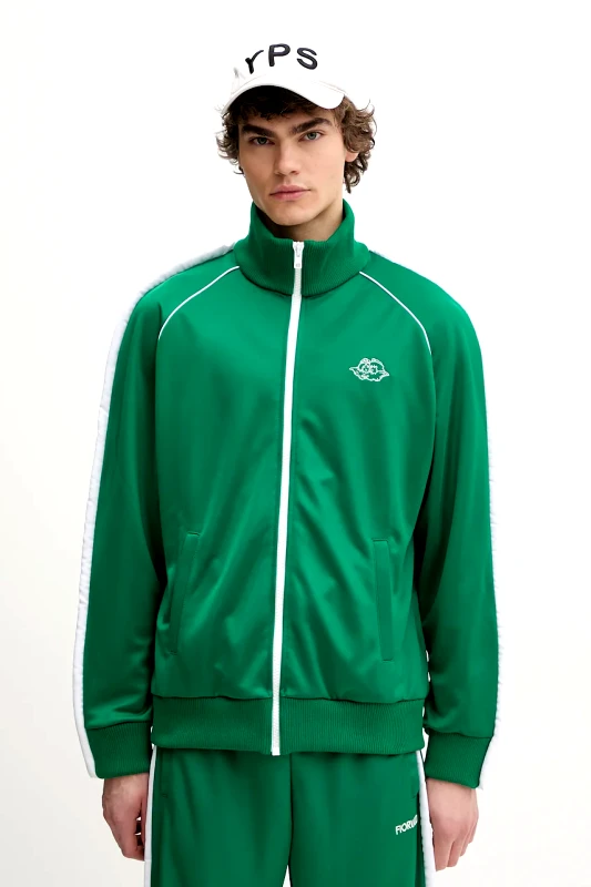 Fiorucci Μπλούζα Fiorucci Puffy Piping Angel Track Sweatshirt χρώμα: πράσινο, U02SPSZI270PL01GN02