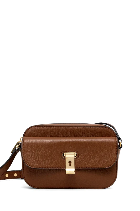 Bally Δερμάτινη τσάντα Bally χρώμα: καφέ, WAC03U