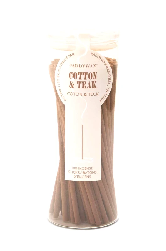 Paddywax Σετ αρωματικών στικ Paddywax Cotton & Teak 100-pack