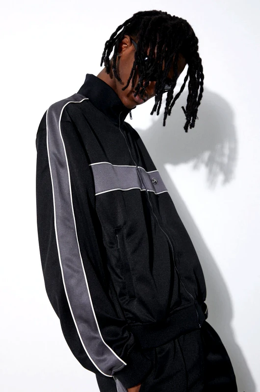 Ambush Μπλούζα AMBUSH Track Jacket Tap χρώμα: μαύρο, BMBD003S24JER