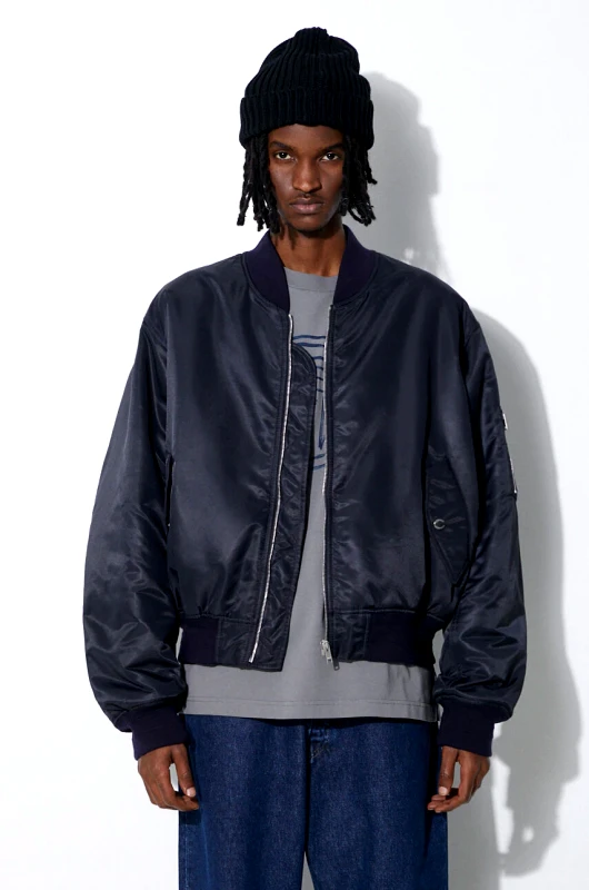 Ambush Μπουφάν bomber AMBUSH Nylon Bomber ανδρικό, χρώμα: ναυτικό μπλε, BMEH012S24FAB