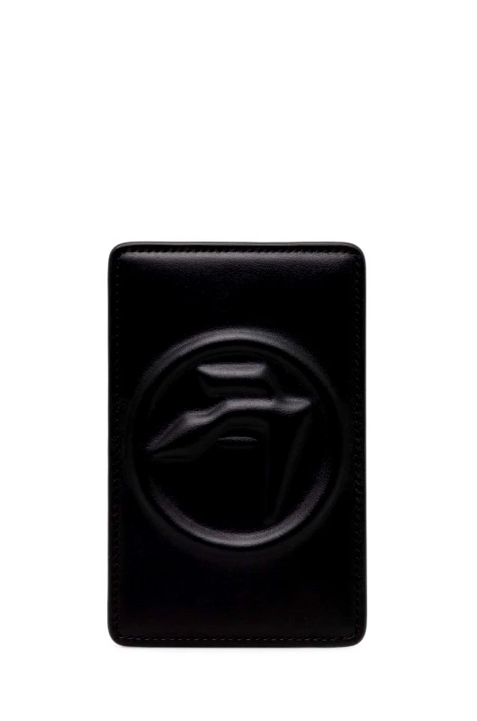 Ambush Δερμάτινη θήκη για κάρτες AMBUSH Amblem Card Case χρώμα: μαύρο, BMND009S24LEA