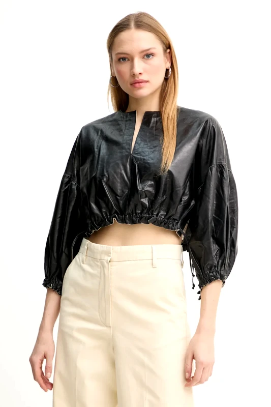 Day Birger et Mikkelsen Δερμάτινη μπλούζα Day Birger et Mikkelsen Dorothy