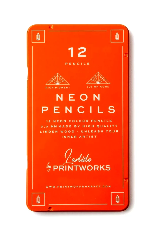 Printworks Σετ κηρομπογιές σε θήκη Printworks Neon 12-pack