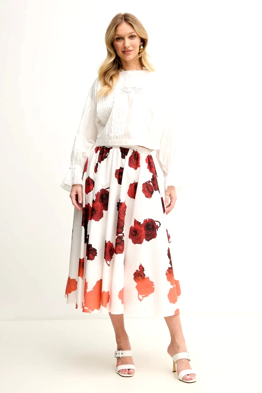 Liviana Conti Φούστα Liviana Conti χρώμα: άσπρο, L5SU34