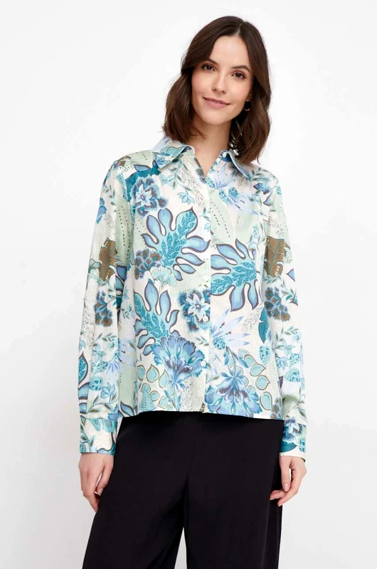 Mos Mosh Βαμβακερό πουκάμισο Mos Mosh χρώμα: πράσινο