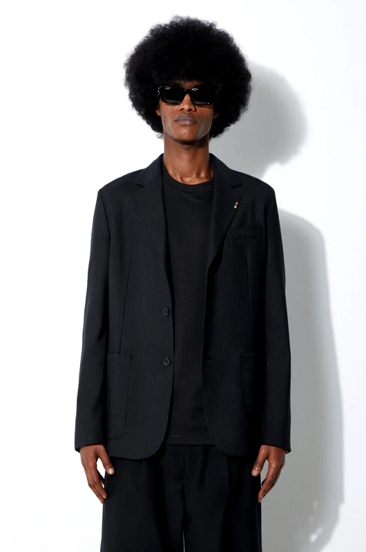 Paul Smith Μάλλινο σακάκι Paul Smith χρώμα: μαύρο, M1R-2151-K00001