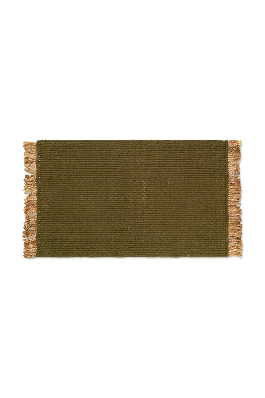 Ferm Living Χαλί ferm LIVING Block Mat χρώμα: πράσινο