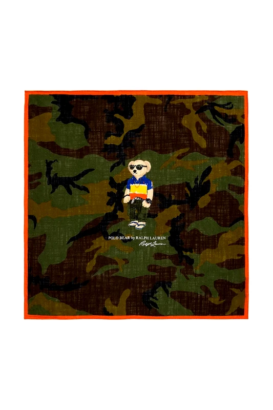 Polo Ralph Lauren Βαμβακερό μαντήλι Polo Ralph Lauren χρώμα: πολύχρωμο, 449973185
