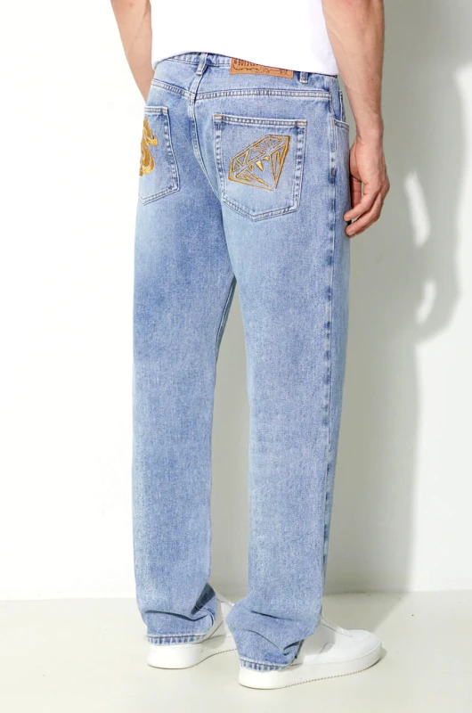 Billionaire Boys Club Τζιν παντελόνι Billionaire Boys Club Diamond & Dollar Embroidered Denim B24152
