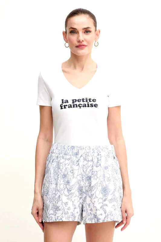 La Petite Française Βαμβακερό μπλουζάκι La Petite Française THIBAULT χρώμα: λευκό, THIBAULT
