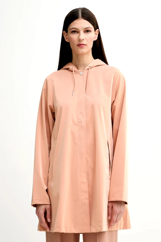 Rains Μπουφάν Rains A-Line W Jacket W3 χρώμα: πορτοκαλί, 18050