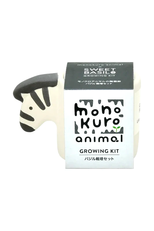 Noted Σετ για την καλλιέργεια ενός φυτού Noted Monokuro Animals Zebra χρώμα: άσπρο