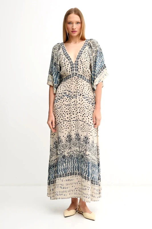 Hoss Intropia Φόρεμα Hoss Intropia χρώμα: μπεζ, 8229096