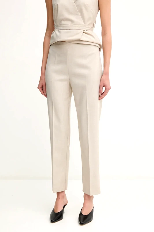 Sandro Ferrone Παντελόνι Sandro Ferrone χρώμα: μπεζ, S23XBEBERILLIO