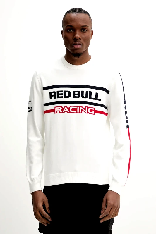 Red Bull Racing x Pepe Jeans Βαμβακερό πουλόβερ Red Bull Racing x Pepe Jeans KNITTED MOTO CREW