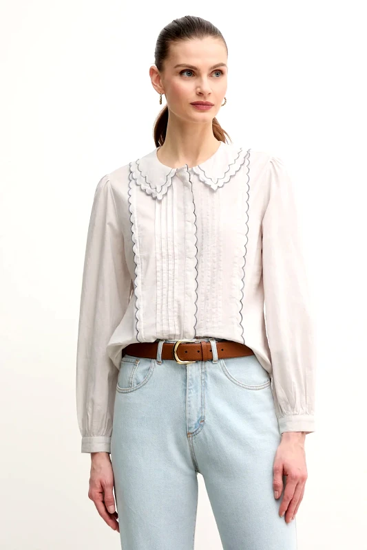 Hoss Intropia Βαμβακερό πουκάμισο Hoss Intropia χρώμα: γκρι, 6289130