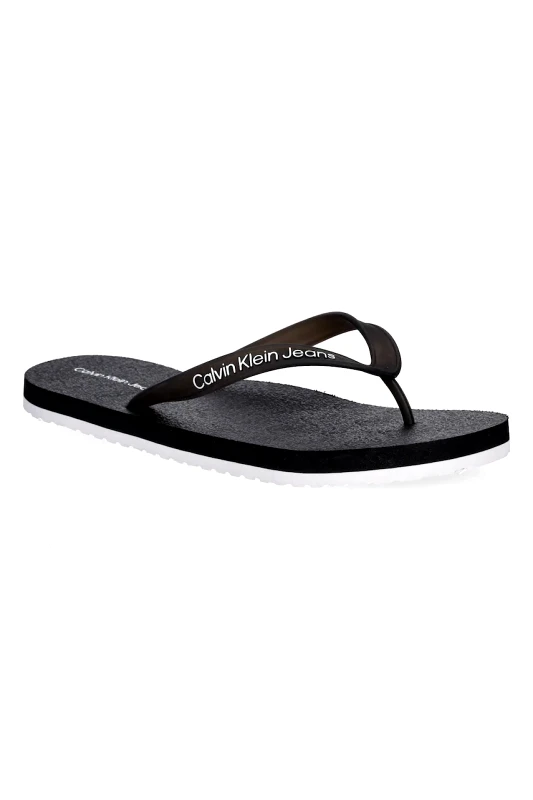 Calvin Klein Jeans Σαγιονάρες Calvin Klein Jeans THONG+ TPU χρώμα: μαύρο, YM0YM01265