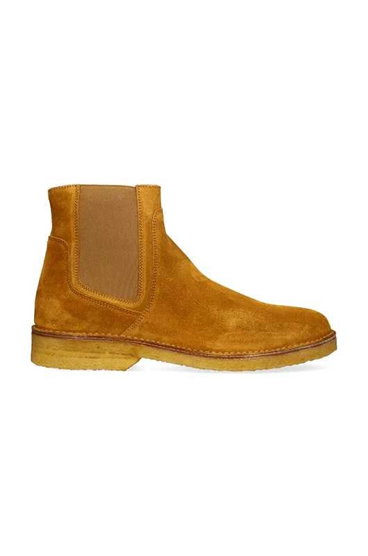 A.P.C. Σουέτ μπότες τσέλσι A.P.C. Boots Theodore χρώμα: καφέ F30