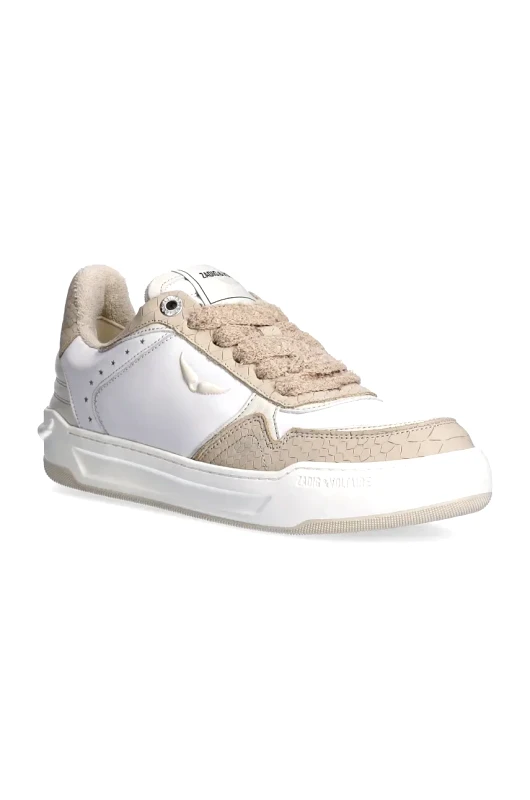 Zadig&Voltaire Δερμάτινα αθλητικά παπούτσια ZADIG&VOLTAIRE Wings χρώμα: άσπρο, SWSN00523