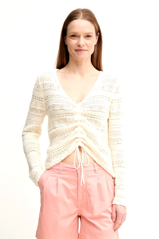 OUI Πουλόβερ OUI χρώμα: μπεζ, 92216