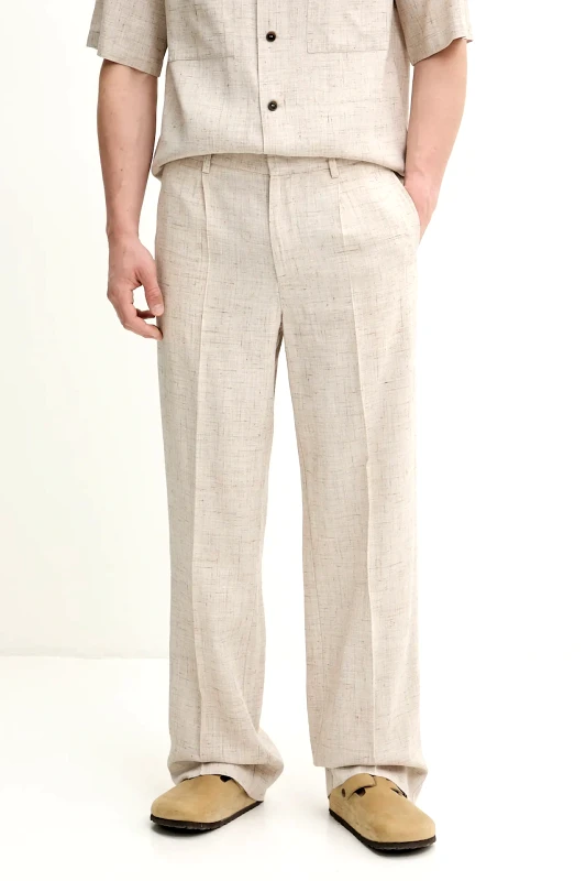 BARENA VENEZIA Παντελόνι BARENA VENEZIA Camicia Mola χρώμα: μπεζ, PAU5118.4150