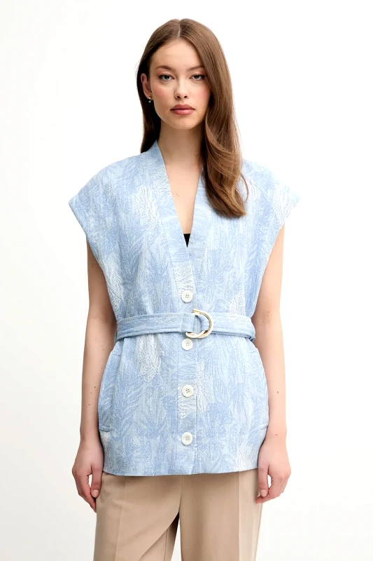 La Petite Française Γιλέκο La Petite Française VANGELIS χρώμα: μπλε, VANGELIS