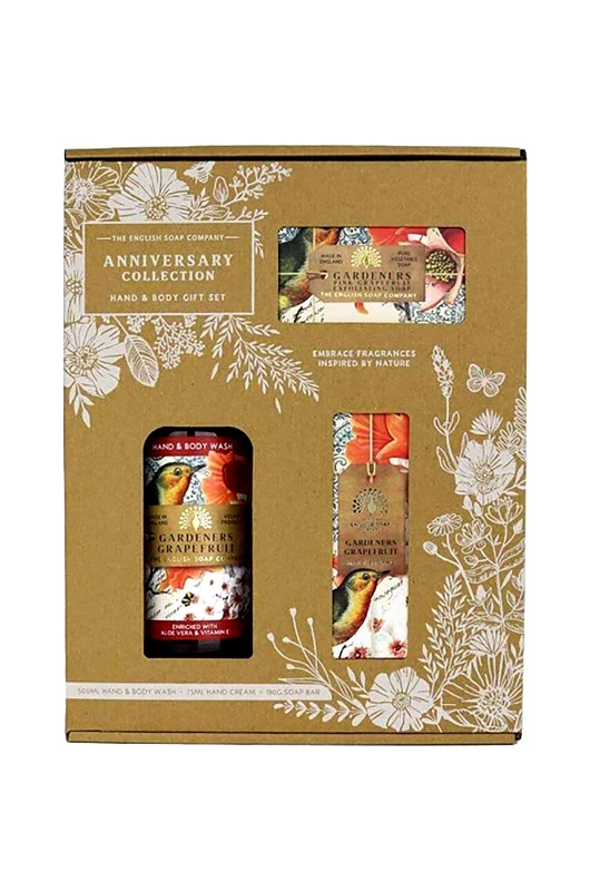 The English Soap Company Σετ καλλυντικών για καθημερινή φροντίδα The English Soap Company Gardeners Grapefruit 3-pack