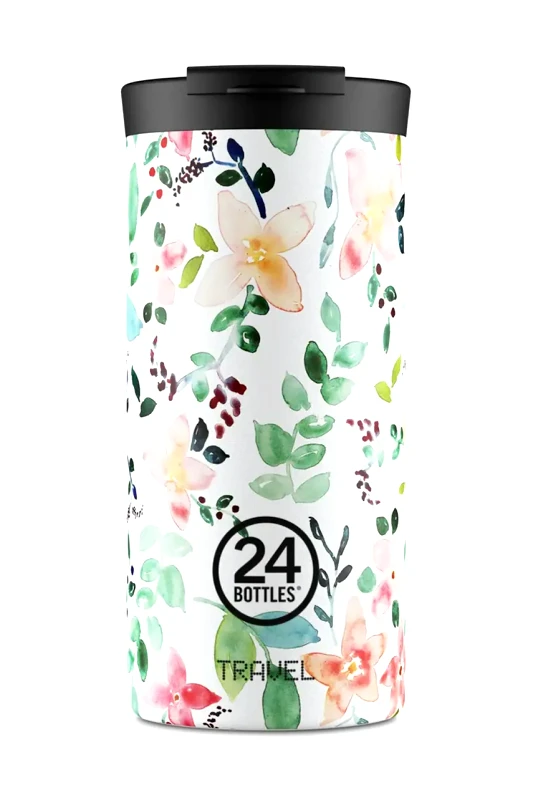 24bottles Ισοθερμική κούπα 24bottles Travel Tumbler 600ml Little Buds χρώμα: πολύχρωμο, Travel.Tumbler.600.LittleBuds