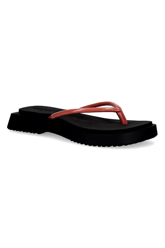 Calvin Klein Jeans Σαγιονάρες Calvin Klein Jeans SQ LOW WEDGE SANDAL STITCH χρώμα: ροζ, YW0YW01716