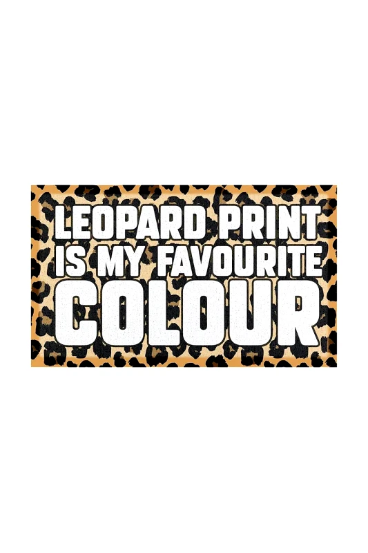 Artsy Doormats Χαλάκι Artsy Doormats Brown Leopard 70x40 cm χρώμα: πολύχρωμο