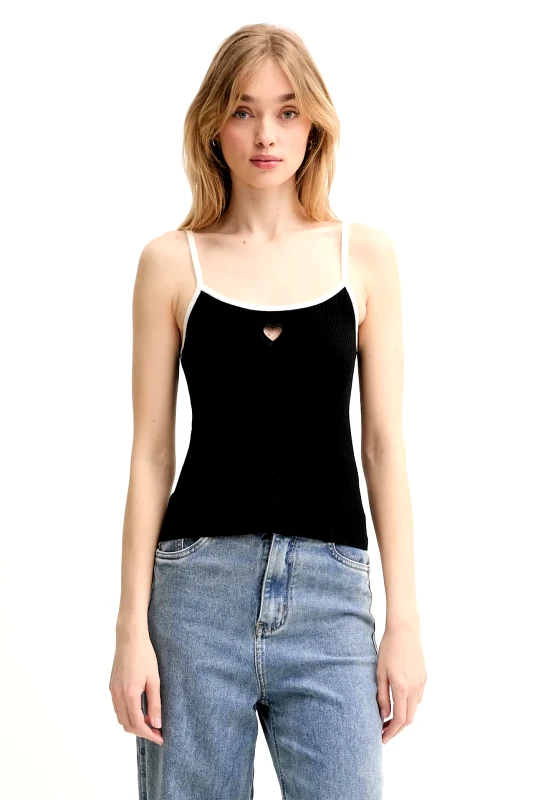 From Future Μάλλινο τοπ FROM FUTURE χρώμα: μαύρο, WTO02630