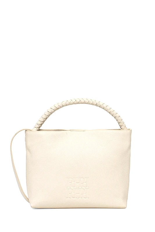 Pedro del Hierro Δερμάτινη τσάντα Pedro del Hierro χρώμα: μπεζ, 1119573