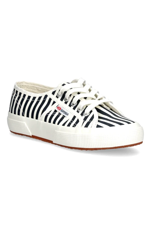 Superga Πάνινα παπούτσια Superga STRIPES PRINT χρώμα: ναυτικό μπλε, S8148TW