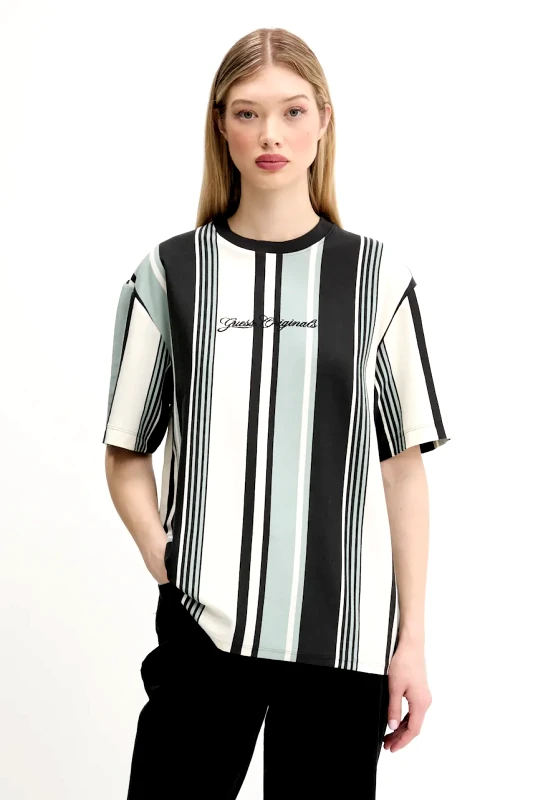 Guess Originals Βαμβακερό μπλουζάκι Guess Originals χρώμα: τιρκουάζ, M5GI59 K8FQ4